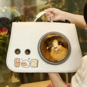 Pet Portable Space Capsule Carrying Cat Bag Portable Foldable Shoulder Bag Outdoor Backpack Transparent Cat Cage Kitten Supplies