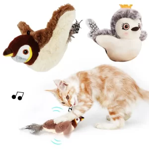 Interactive Chirping Bird Cat